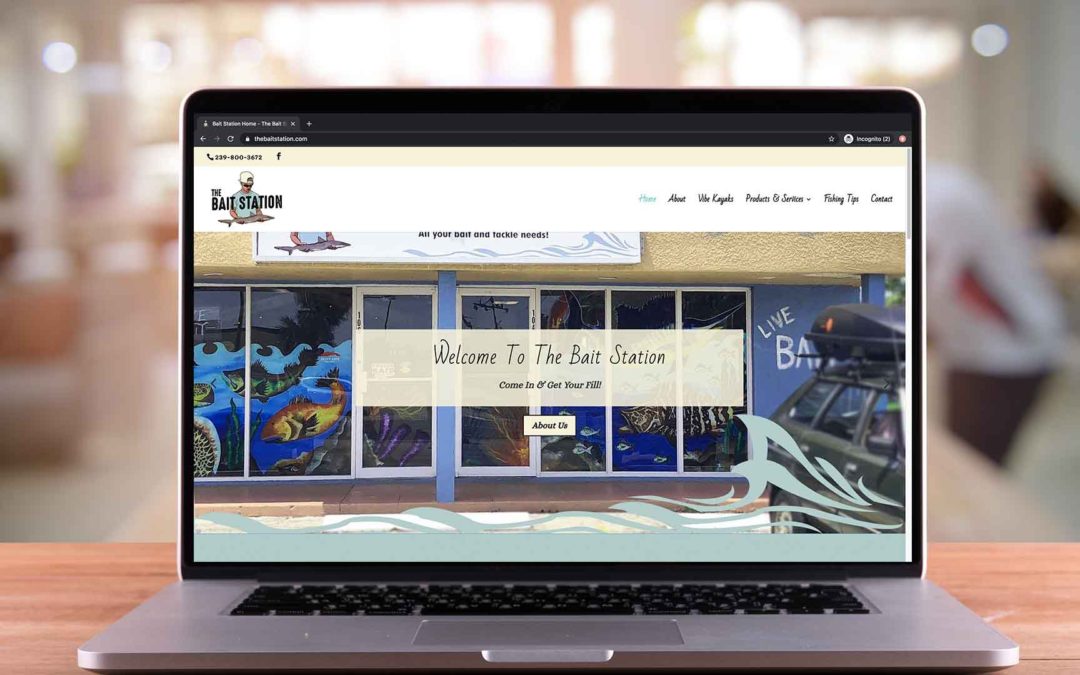Bait Shop Website Design