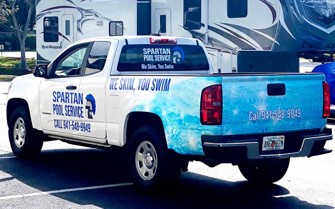 Pool Services vehicle wrap