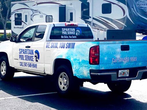 Pool Services vehicle wrap